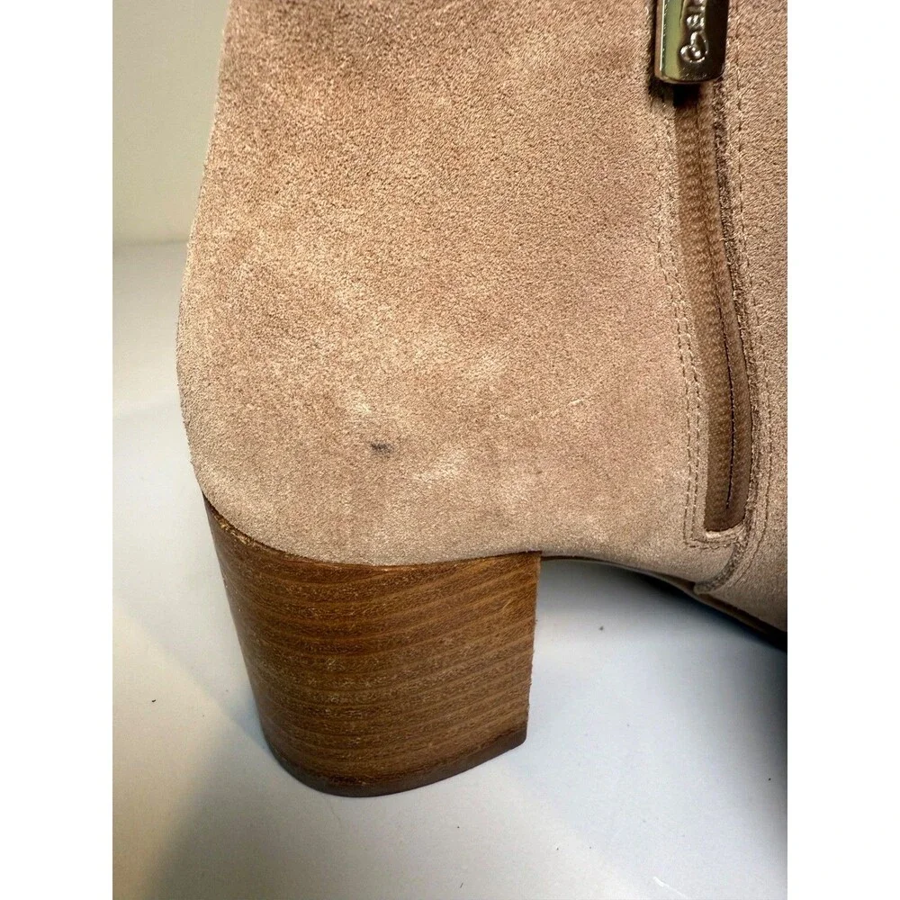 Blondo Women's Tasel Waterproof Ankle Bootie US 7.5 Tan Suede